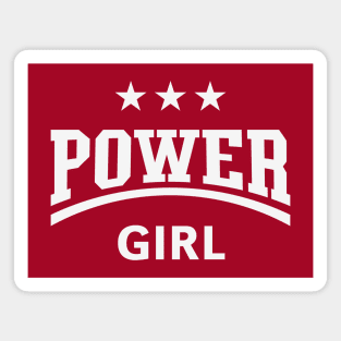 Power Girl (Youngster / Gal / Daughter / White) Magnet